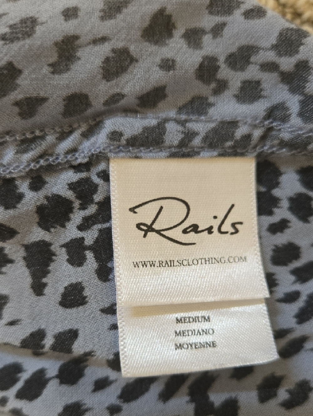 Rails Anna Button-down Shirt In Blue Lynx - Picture 8 of 11